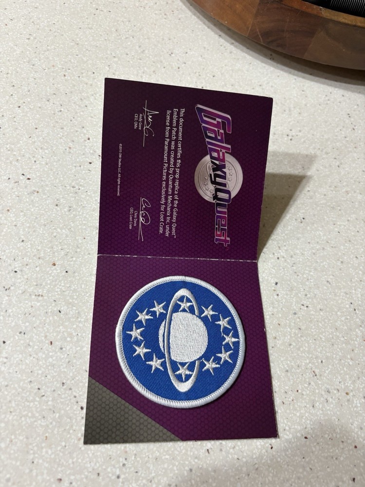 LOOTCRATE GALAXY QUEST EMBLEM PATCH NEW