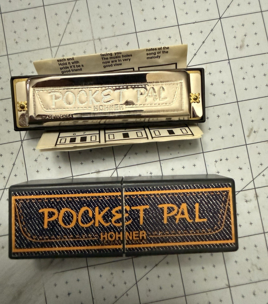 Hohner- Pocket Pal Harmonica with Instructions- Key of C-