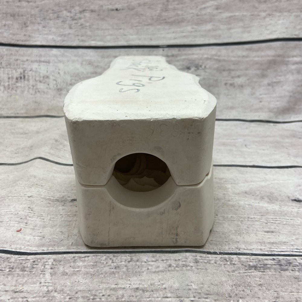 Vintage 1992 Nowell’s Inc Ceramic Casting Mold Stack Pigs #HM-1836