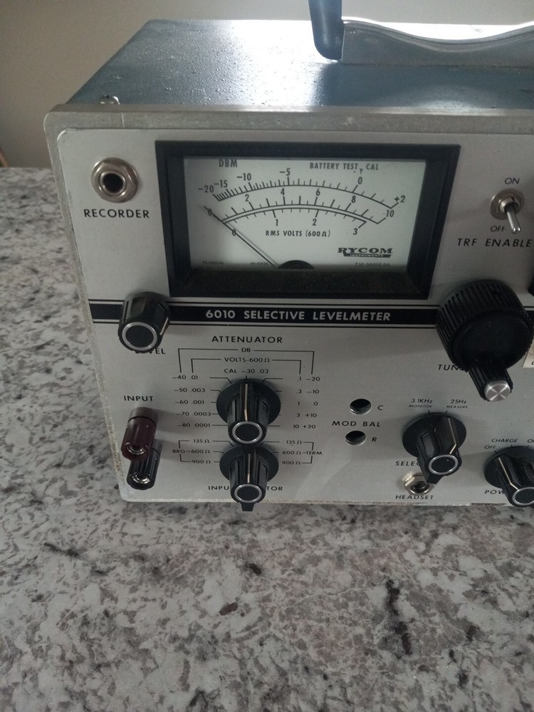 Vintage Rycom Instruments Inc. 6010 Selective Levelmeter Ultra Rare Untested