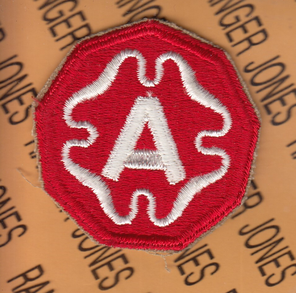 USA WWII 9th Army Command dress uniform ~2.5" NOS patch c/e