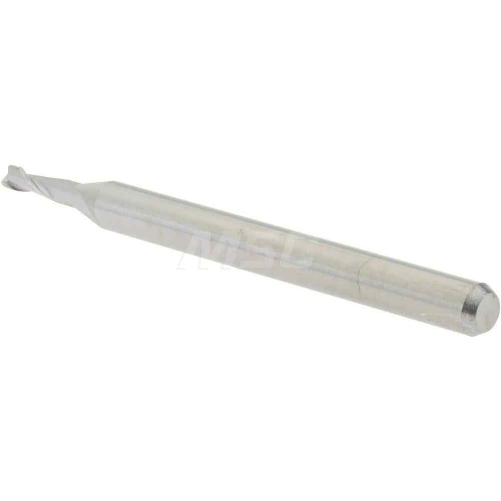 Accupro 1/16" Diam 2 Flute Single End Solid Carbide 0.015" Corner Radius End ...