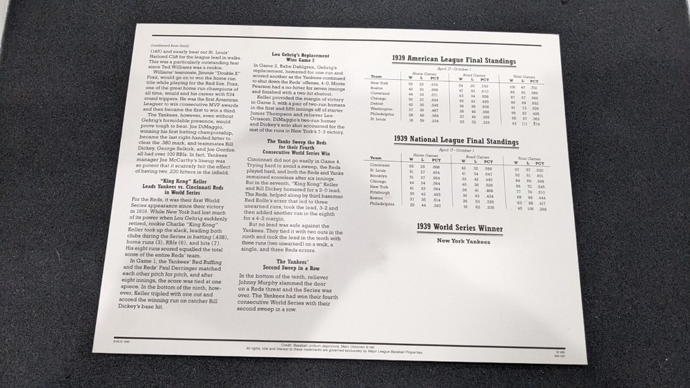 1939 BASEBALL CENTENNIAL 100TH COOPERSTOWN COLLECTION MLB COMMEMORATIVE PATCH