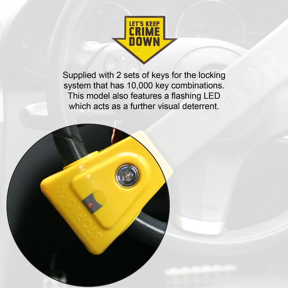 Stoplock Original Steering Wheel Lock for Citreon C4 Picasso 2007-2013