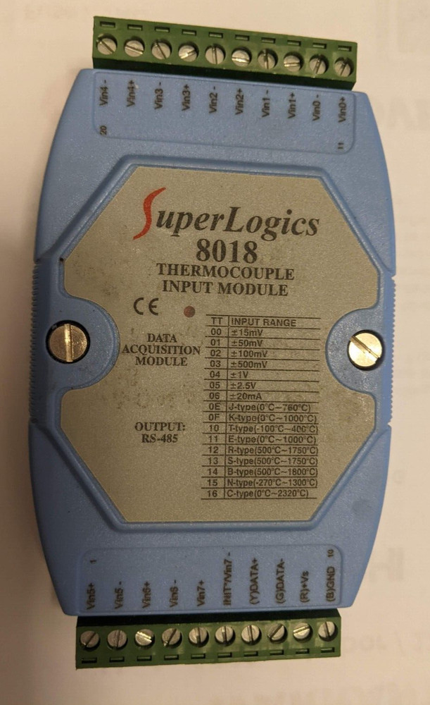 SUPERLOGICS 8018 Thermocouple Input Module Data Acquisition Module