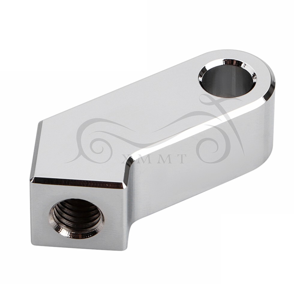 Chrome Headlight Mount Block Bracket For Harley Dyna Electra Tri Glide Sportster