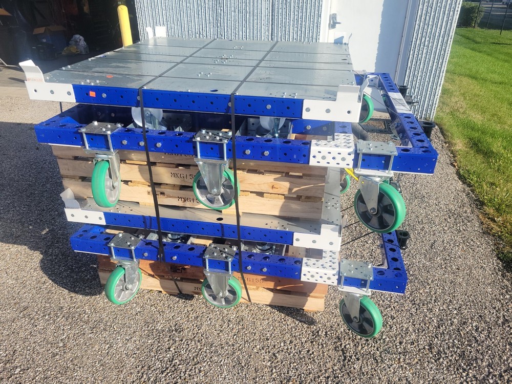 FlexQube Rotating Pallet Cart 2200lb Capacity