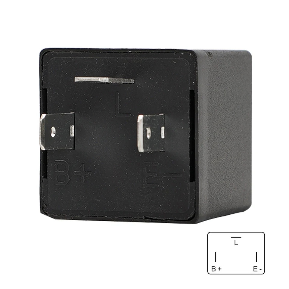 3-Pin Electronic Flasher Relay Fix CF-13 CF13 EP34 w/Speed Adjustable Function