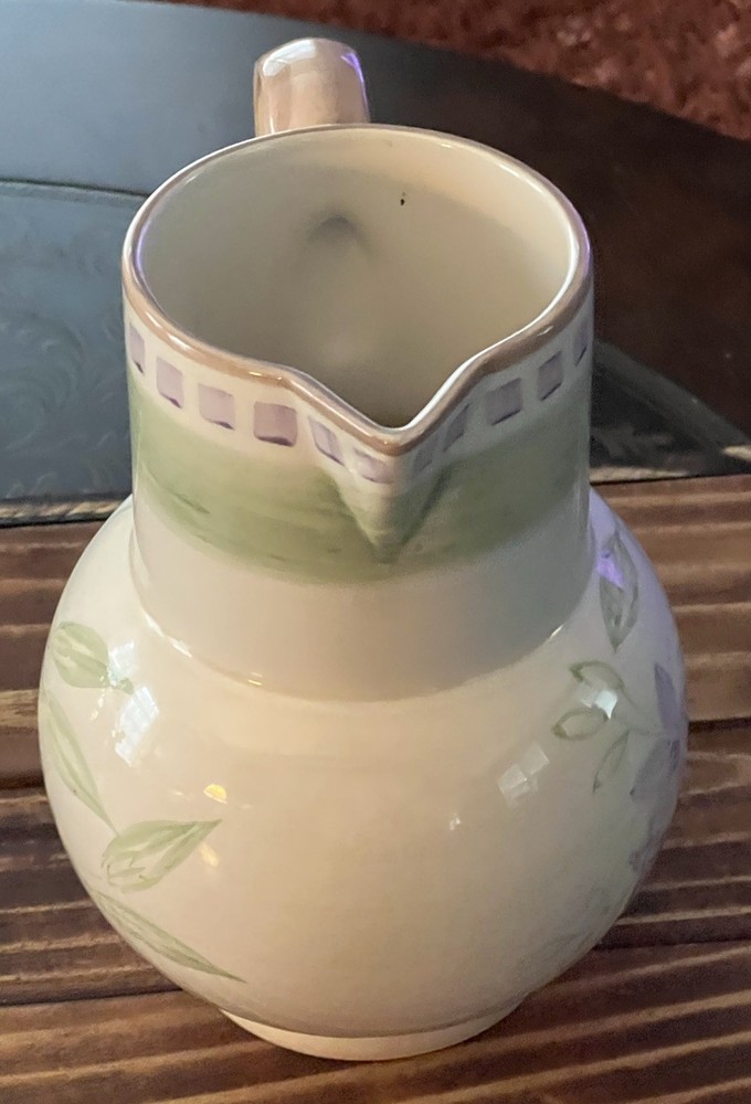 MIKASA Water Pitcher Handcrafted RARE Spring Silk BF114 Collection