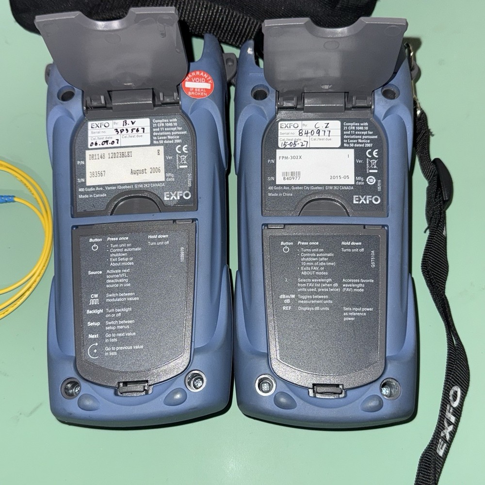 Exfo ELS-100 Light Source & FPM-300 Power Meter SM & MM Test Set