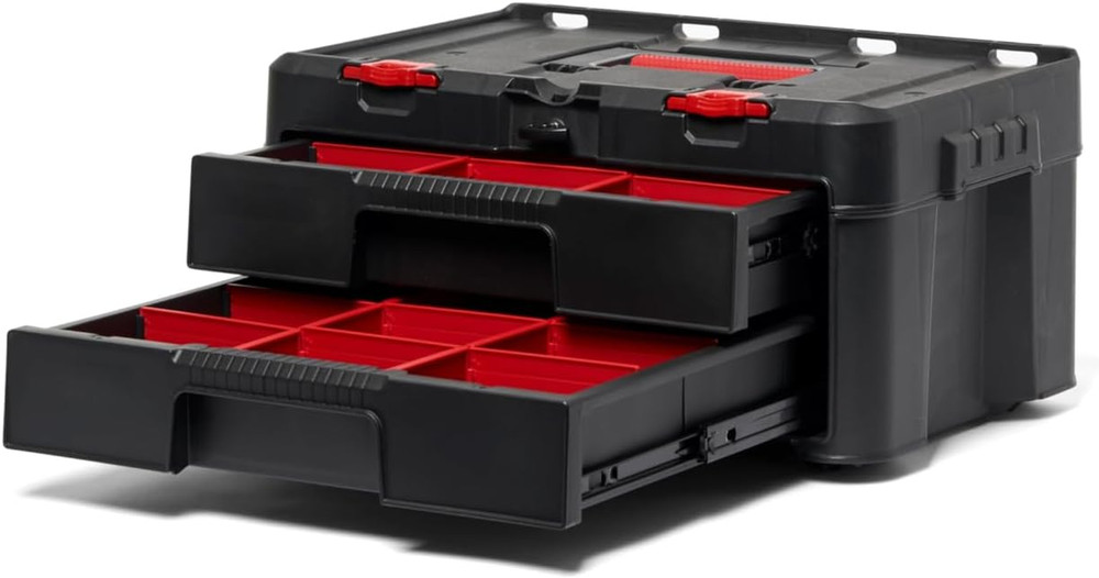 Stack N’ Roll 4-Piece Rolling Tool Storage System – Includes Large Rolling Tool