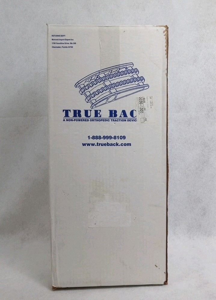 TRUE BACK Orthopedic Traction Device Compression Back Pain NIB