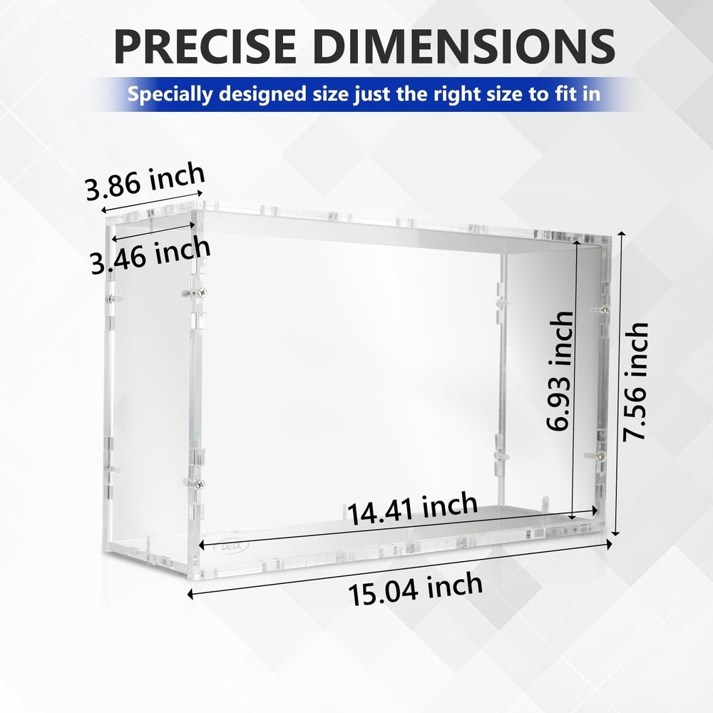 DEDC 1Pcs Acrylic Display Case Compatible with Prismatic Evolutions SPC Box S...
