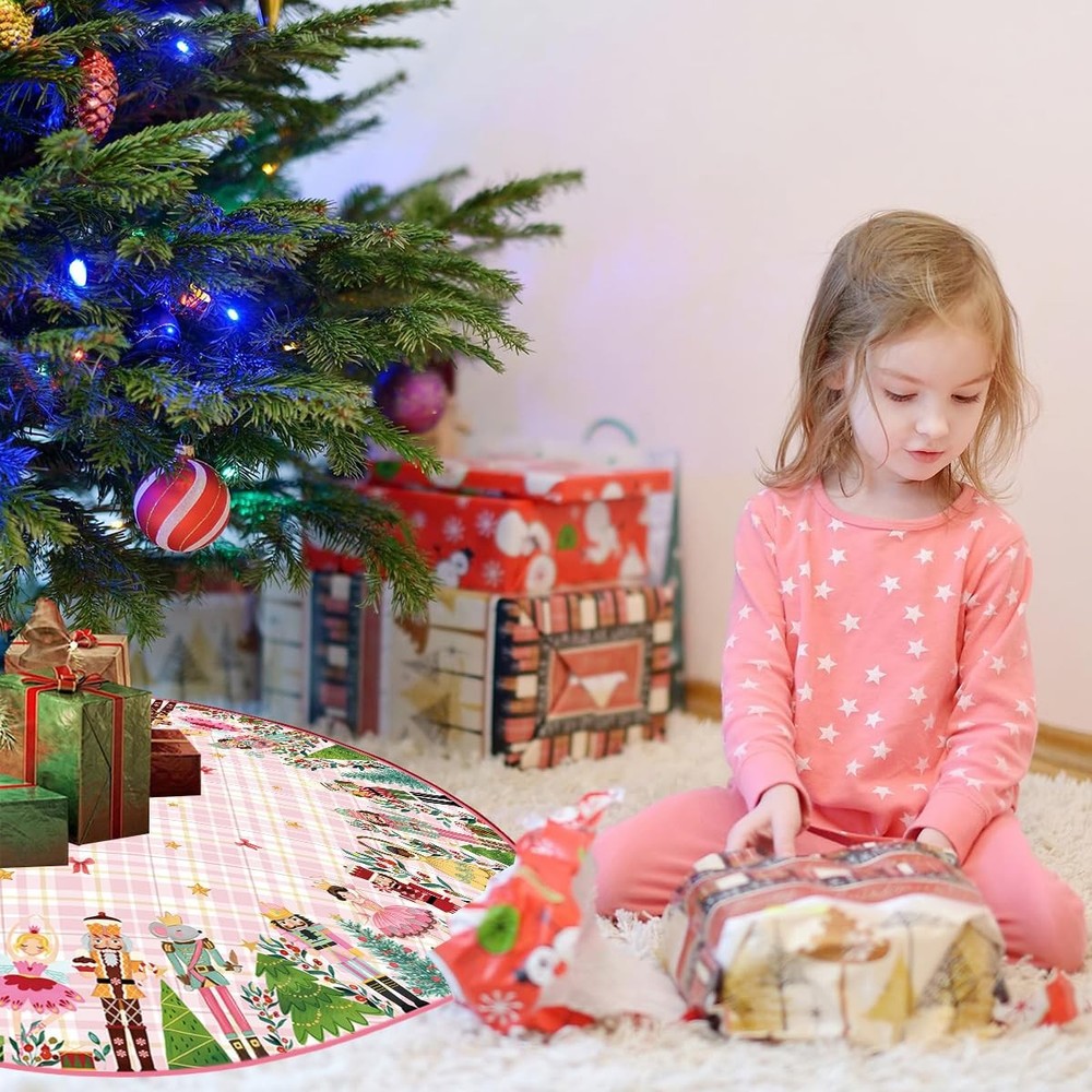 Nutcracker Christmas Tree Skirt 48'' Nut Cracker 48 inches, Colorful