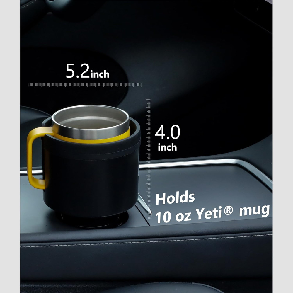 Seven Sparta Car Cup Holder Expander with Adjustable Base, Compatible with Hydro