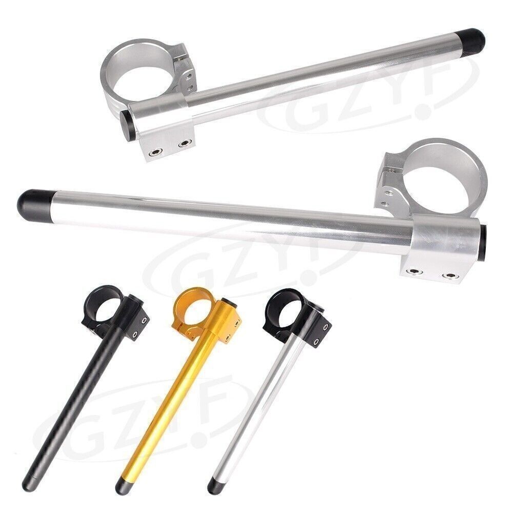 Clip On Handlebar Replacement For Fit 52MM Fork Black/sliver/Gold