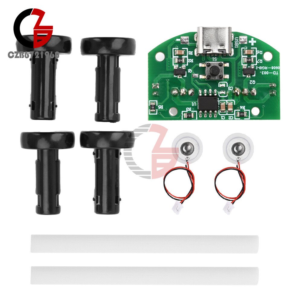 Type-C Colorful 2 Channels Ultrasonic Mist Maker Atomizing Humidifier Module DIY
