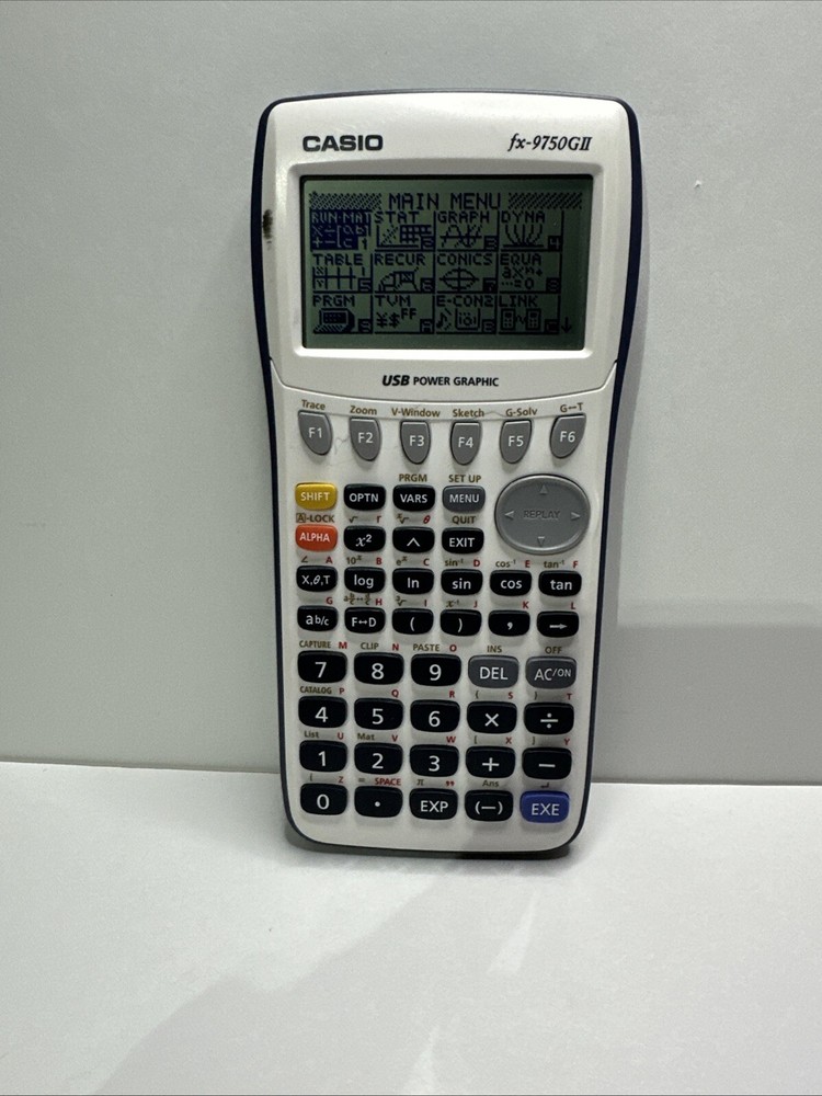 Casio fx-9750GII Graphing Calculator with cover