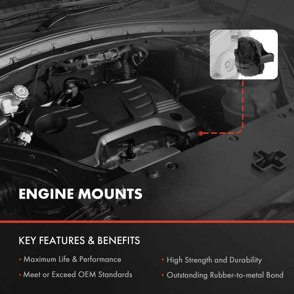 Front Right Engine Mount for Jeep Compass 17-22 L4 2.4L Automatic Transmission