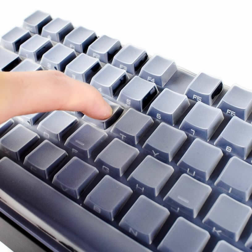 Clear Transparent Silicone Keyboard Cover protectors For Logitech K400 PLUS