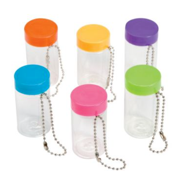 Oriental Trading - Mini Sand Art Bottle Keychains - 12 Pc.