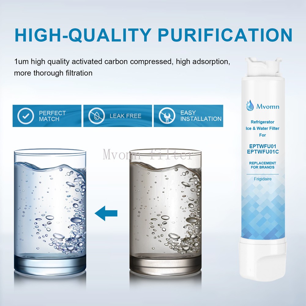 For Frigidaire EPTWFU01 Pure Source Ultra 2 Refrigerator Water Filter Replac..