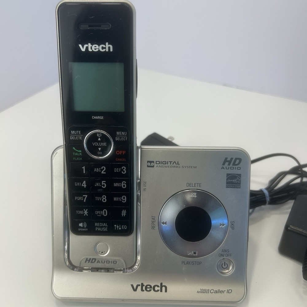 V tech Cordless 2 Phone System LS6426 Base Answering Machine
