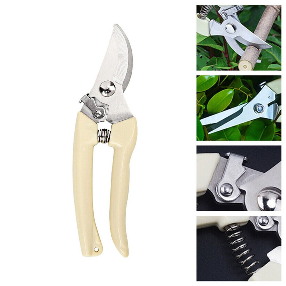 2 Pack Garden Pruning Shears Set Bypass Pruner Straight Blade Scissors USA