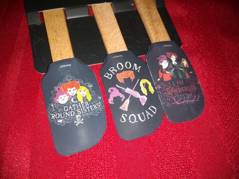 Disney Sanderson Sisters Hocus Pocus 3 pc Mini Spatula Set Non-Scratch Silicone