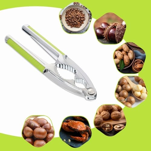 JJUNW Nut Crackers Nutcracker, Heavy Duty Walnut Cracker Tool, with