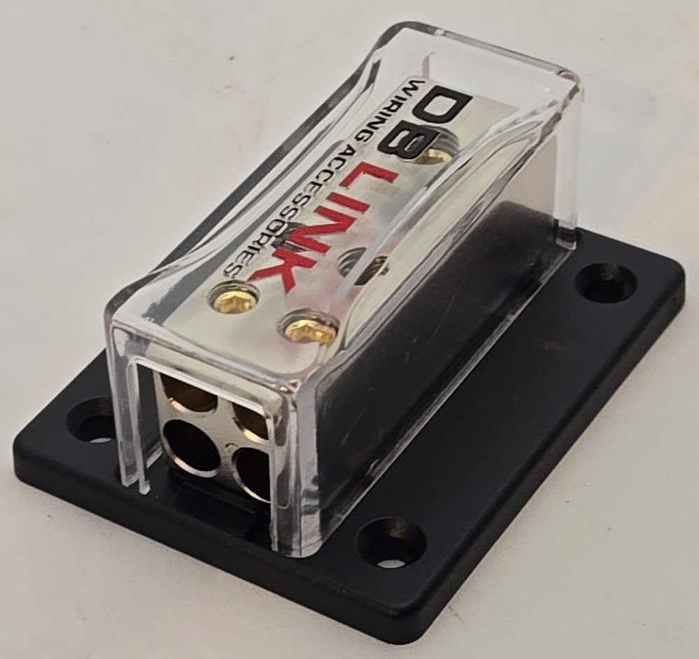 DB LINK: NGB1448X Distribution Block 4 Ga. Input X (4) 8 Ga. Output