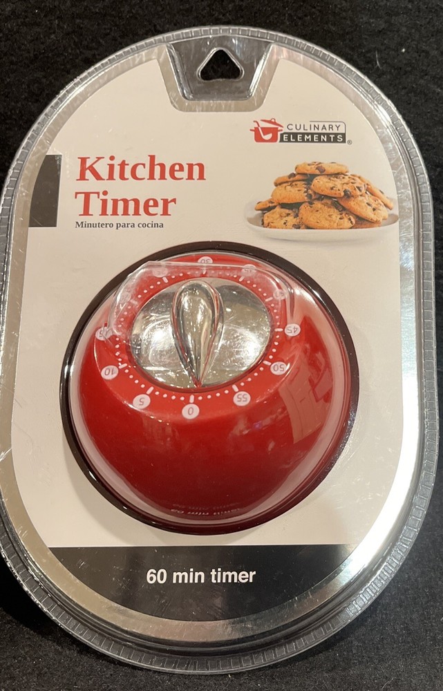 New Red 60 Minute Kitchen Timer by Culinary Elements