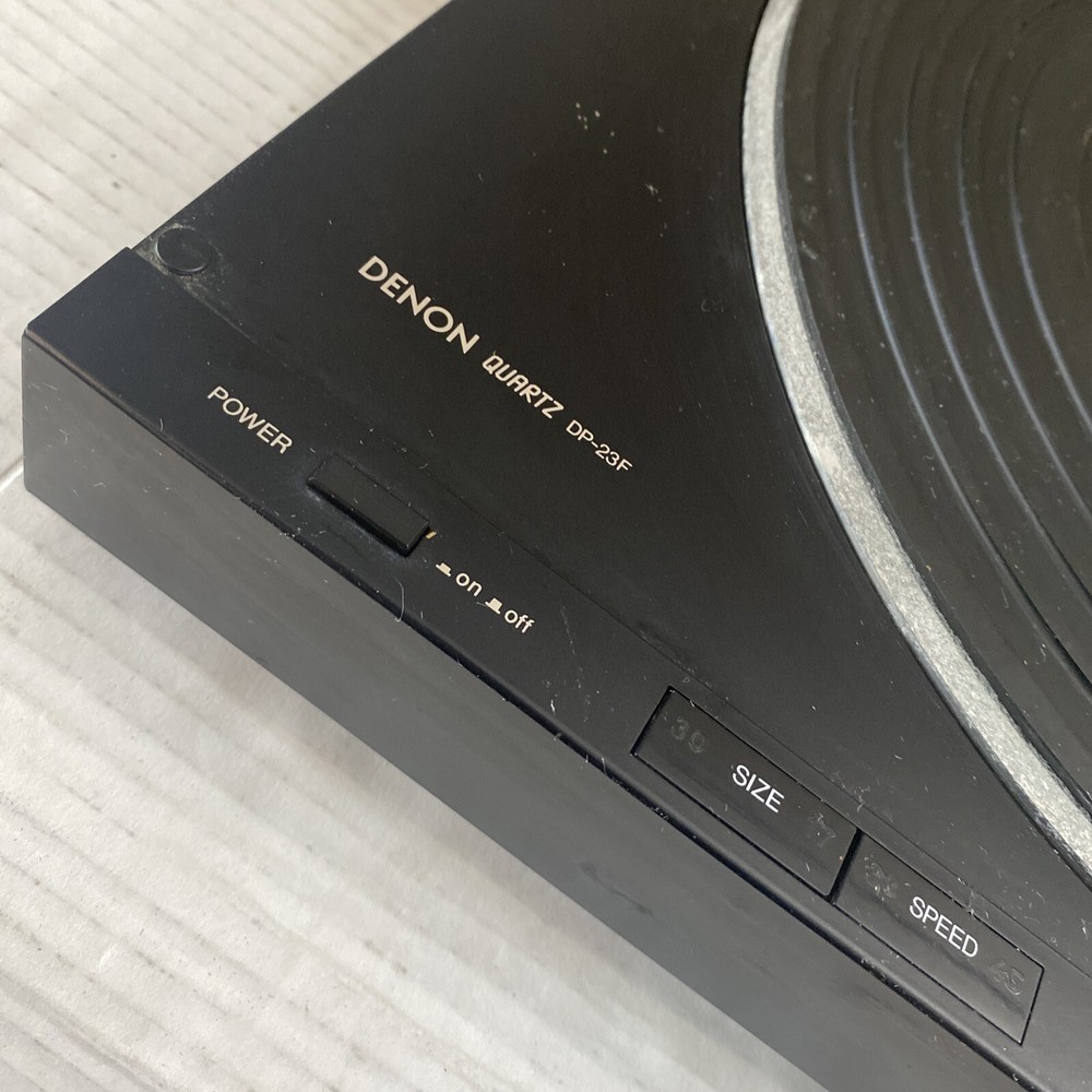 DENON Quartz DP-23F Micro Processor Controlled Fully Automatic Turntable WORKS!