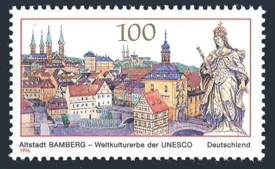 Germany 1945, MNH. Michel 1881. UNESCO 1996. Old Town, Bamberg.