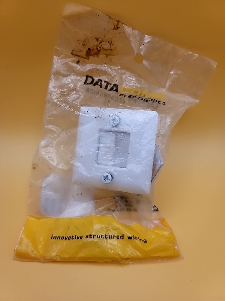 Data Comm Electronics Hole Saw Brush Wall Plate 2x2" Wall Cable Pass Through Pla