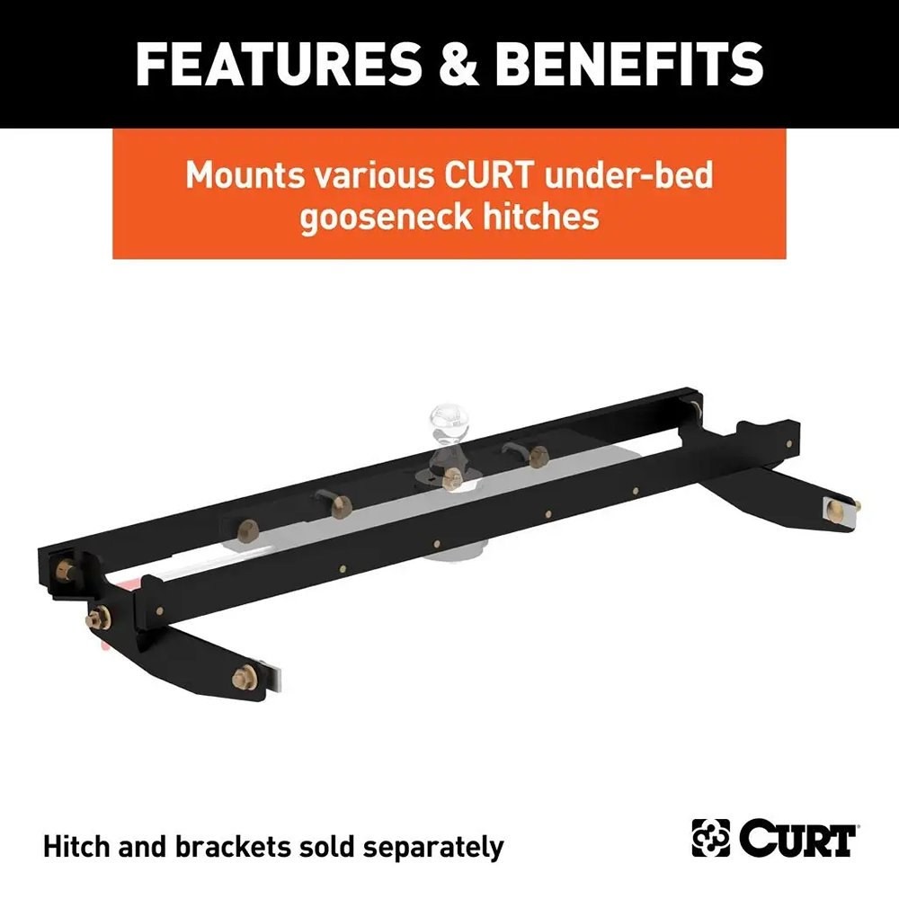CURT Double Lock Gooseneck Install Rail Kit