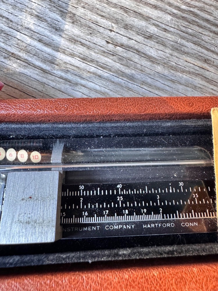 Gerber Variable Scale Engineering Drafting Slide Rule Tool Hartford CT