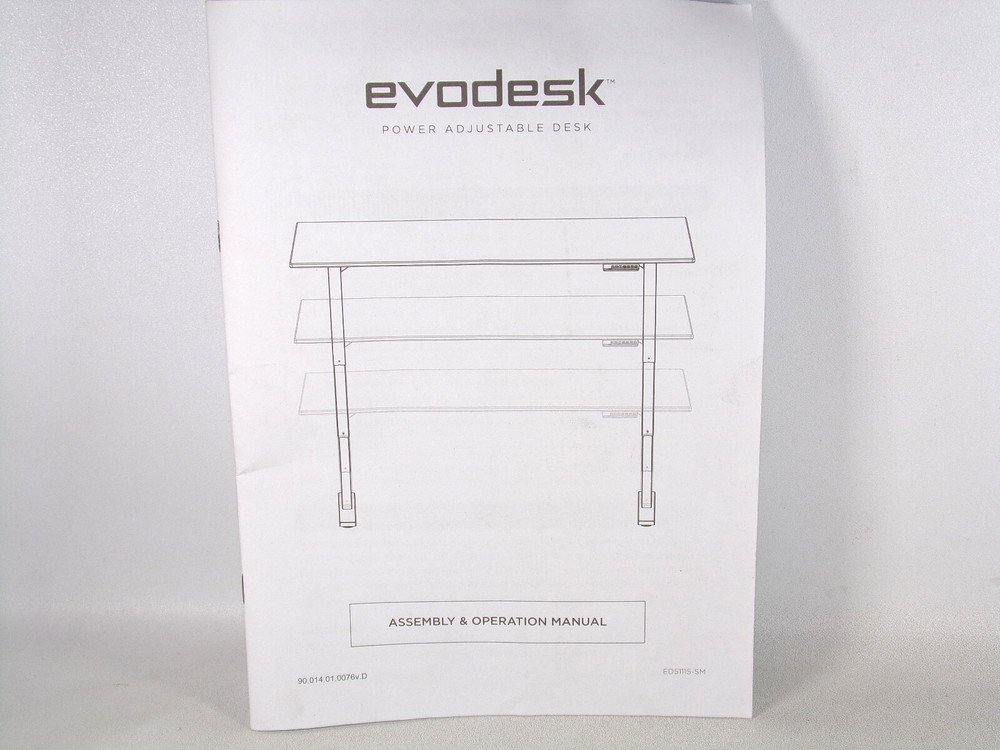 Evodesk™ Power Adjustable Desk Frame EVO-BF1, Black (No Table Top)
