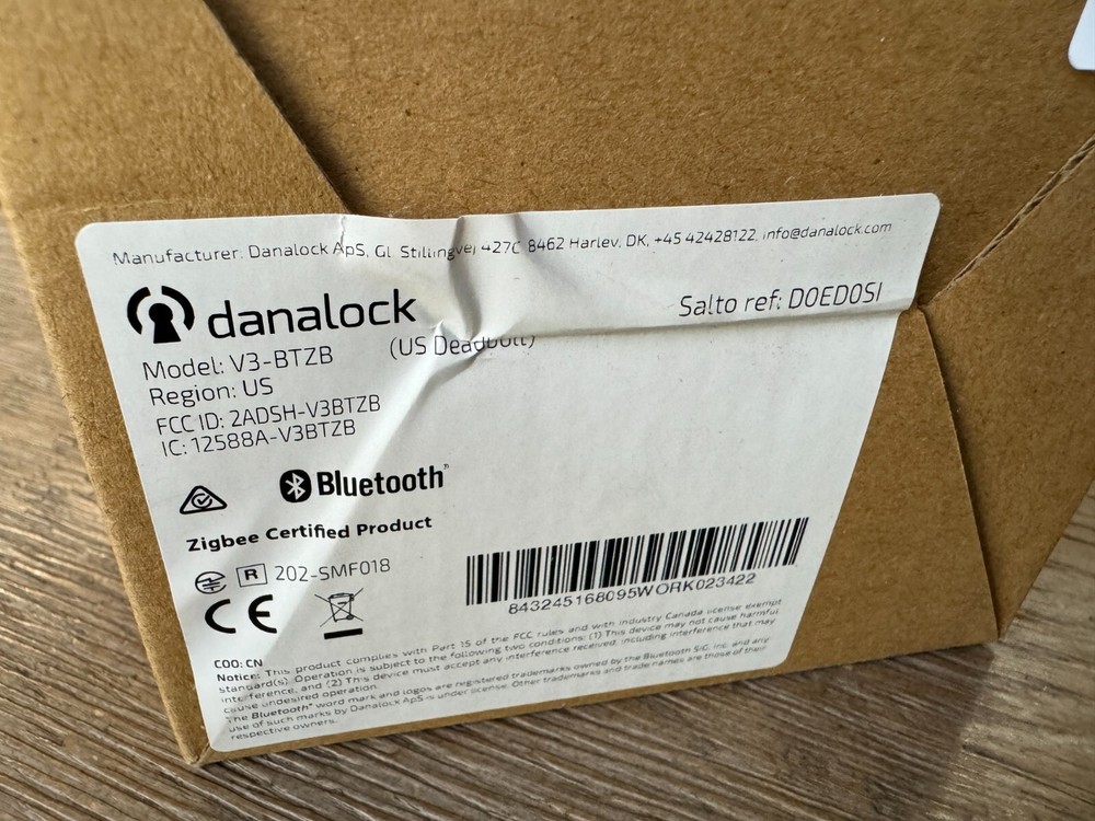 Danalock Model: V3-BTZB - US