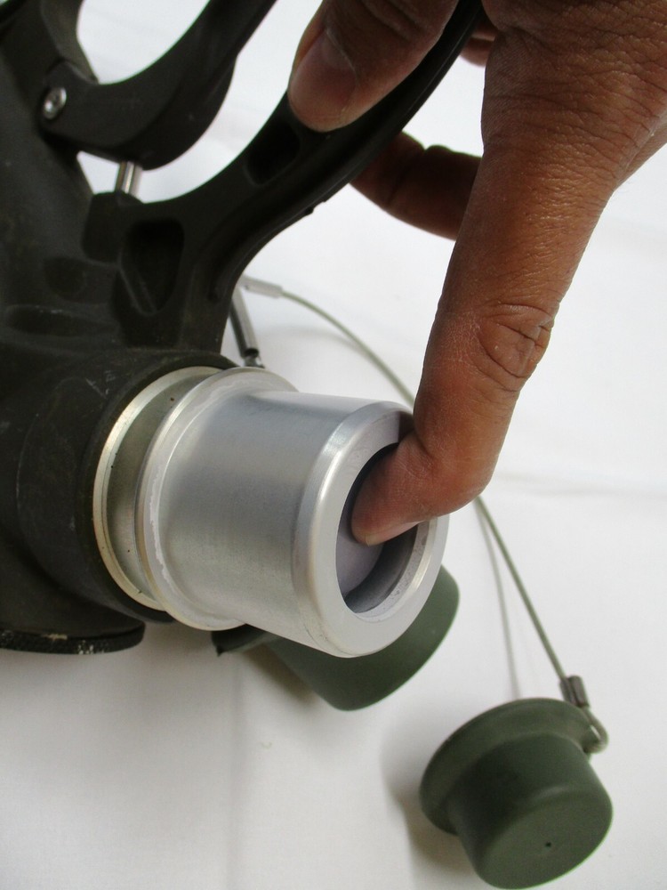 (USED) WIGGENS GRAVITY FILL ADAPTER REFUELING NOZZLE FUEL PUMP HANDLE MILITARY