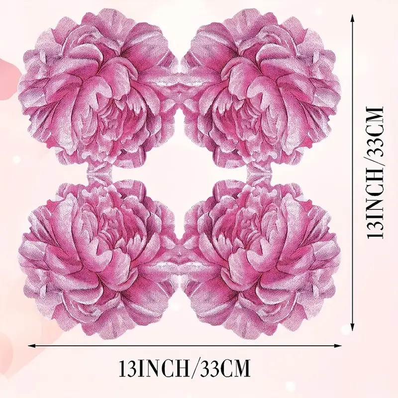 1 Peony Napkin For Decoupagr