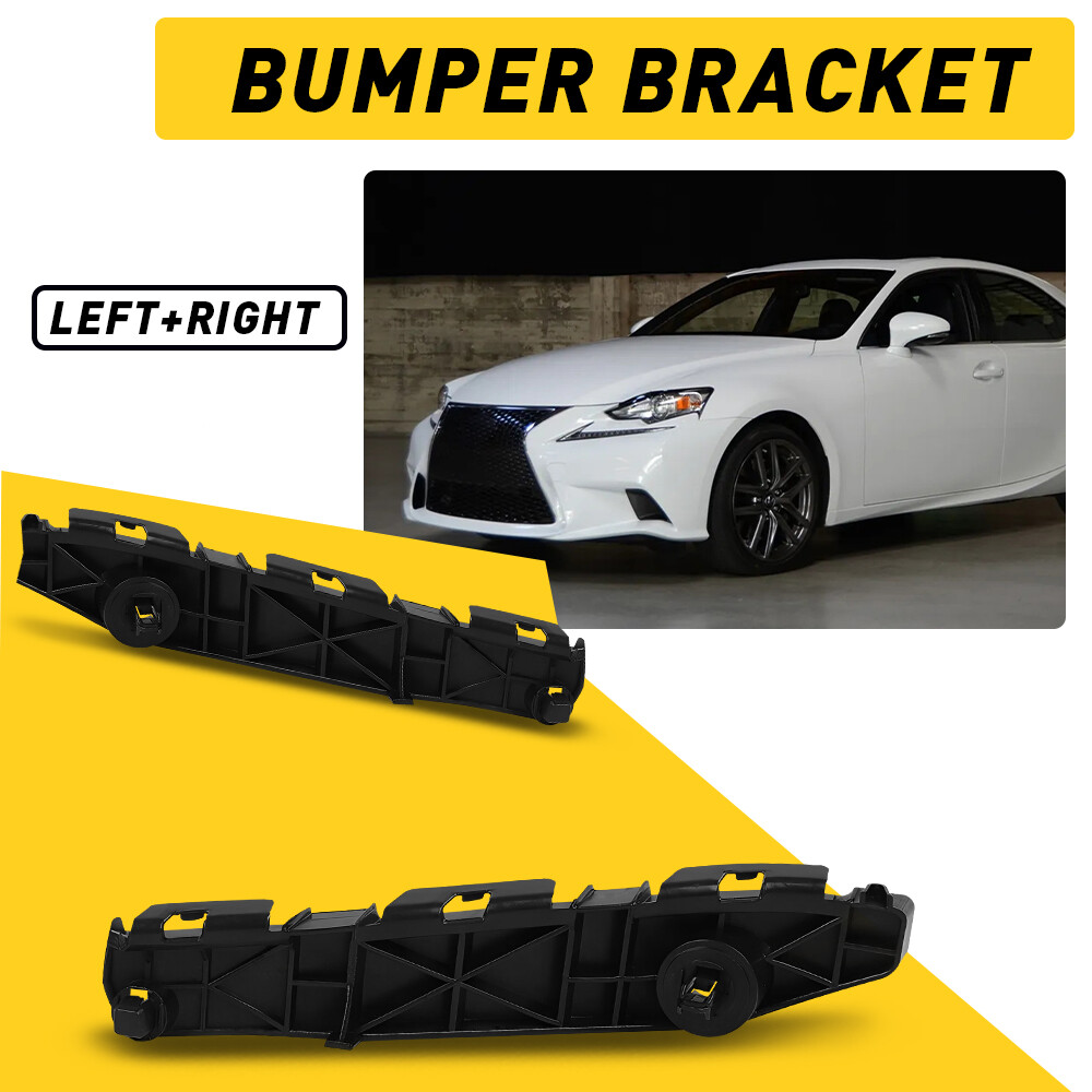 Left & Right Side Front Bumper Support Bracket For 2006-2015 Lexus IS250 / IS350