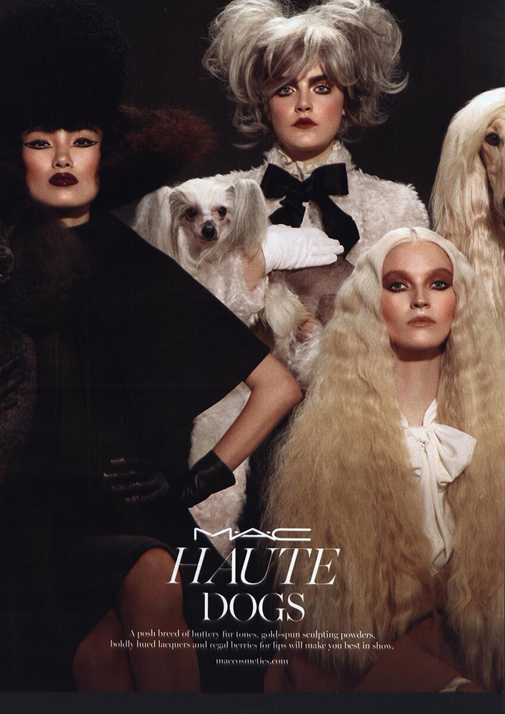 2015 Mac Cosmetics: Haute Dogs Vintage Print Ad