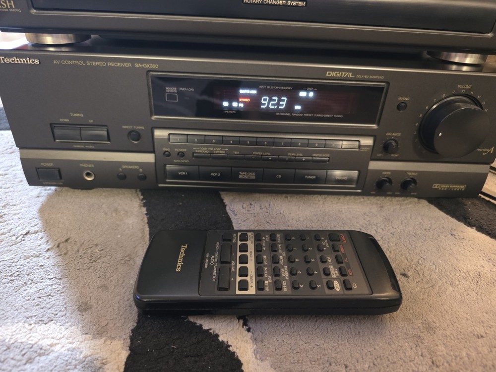 Technics SA-GX350 - 5 Ch Stereo Reciever Tested Working Read Description