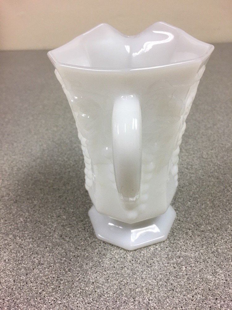 Milk Glass Pitcher. Translucent.