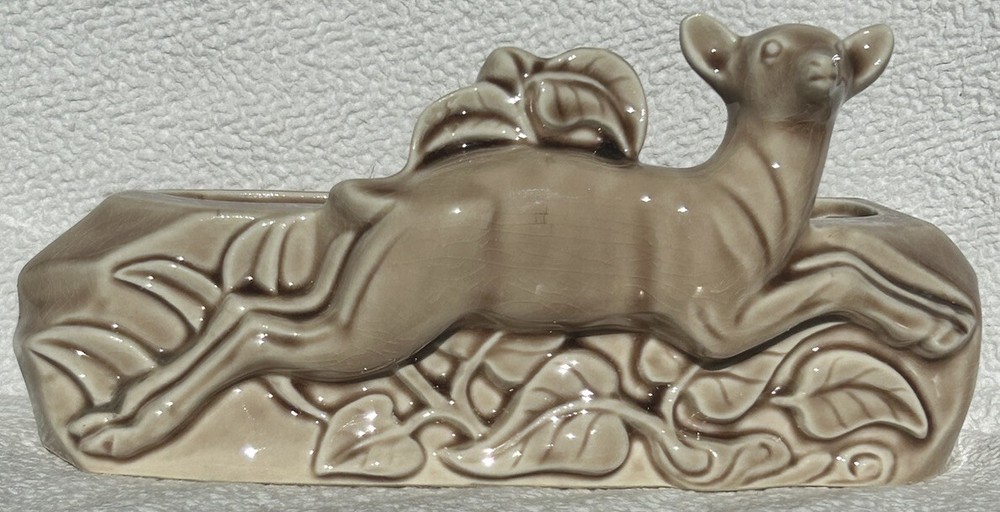 Vintage Retro 1950s Phil Mar Ceramic Deer Planter