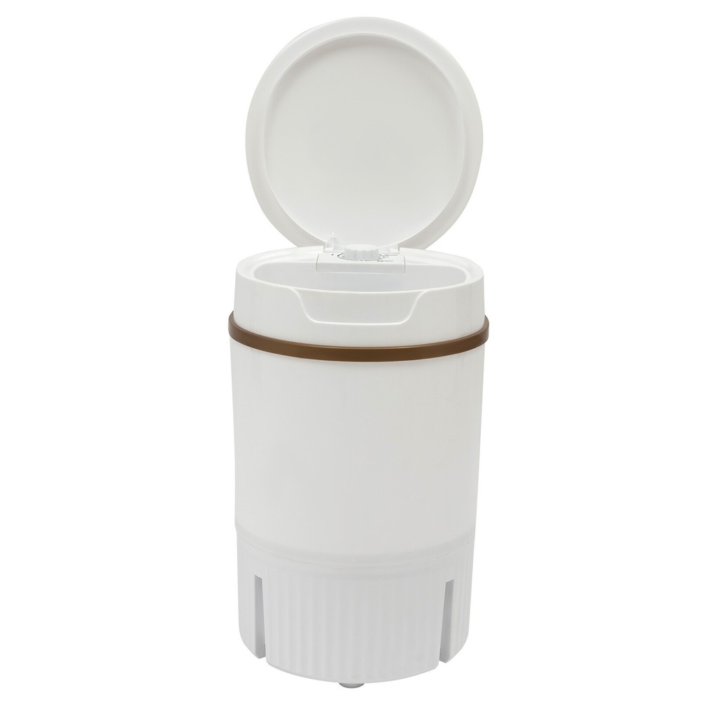 Portable Mini Washing Machine Washer with Drainage Basket Multi-Functional White