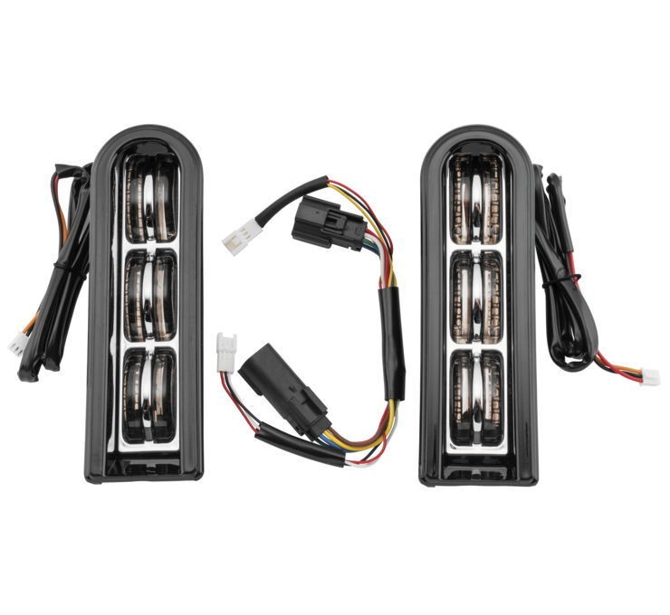 Letric Lighting Saddlebag Filler Support LED Lights - Black LLC-SBF-B