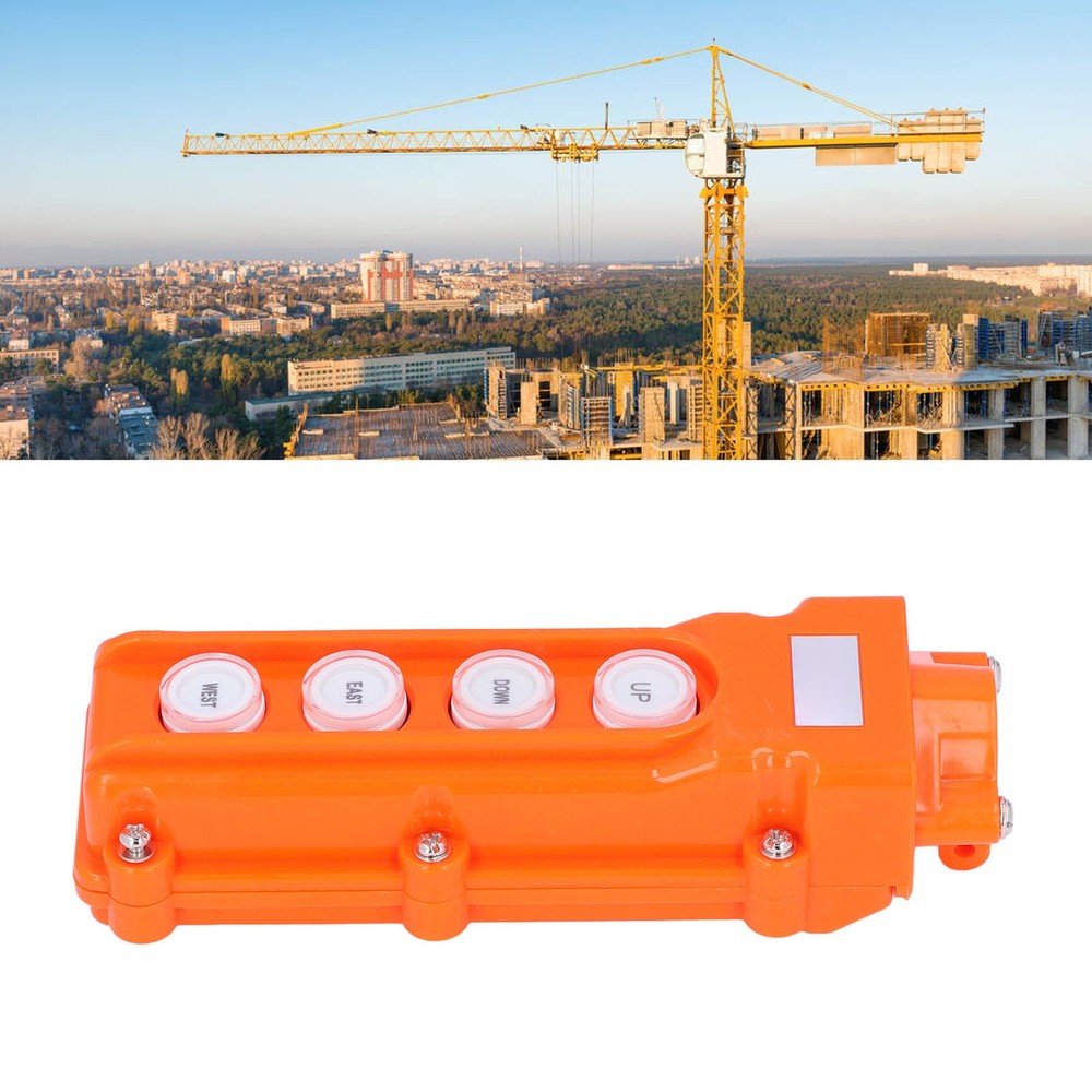 Crane Remote Control Hoist Switch Push Button Box Controller Rainproof New