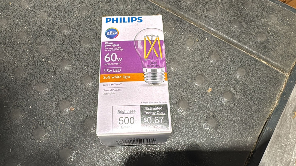 Philips Light Bulb 5.5 Watt A15 Medium Base E26 Warm Glow Dimmable Soft White